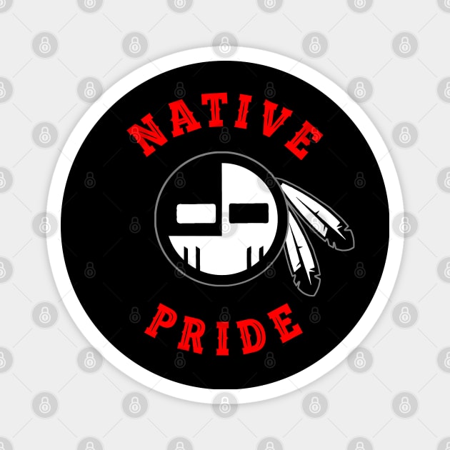 NATIVE PRIDE 18 (MASK) Magnet by GardenOfNightmares